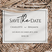 Einfache Minimalistische Hochzeitswohnung Save the Save The Date