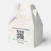 Einfache minimalistische Honeymoon Spenden Hochzei Geschenkschachtel (Rückseite)