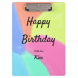 einfache minimalistische Kalligrafie herzlichen Gl Klemmbrett