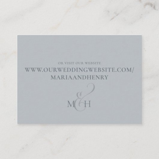 Einfache Minimalistische Kalligrafie QR Code UAWG Begleitkarte (Rückseite)