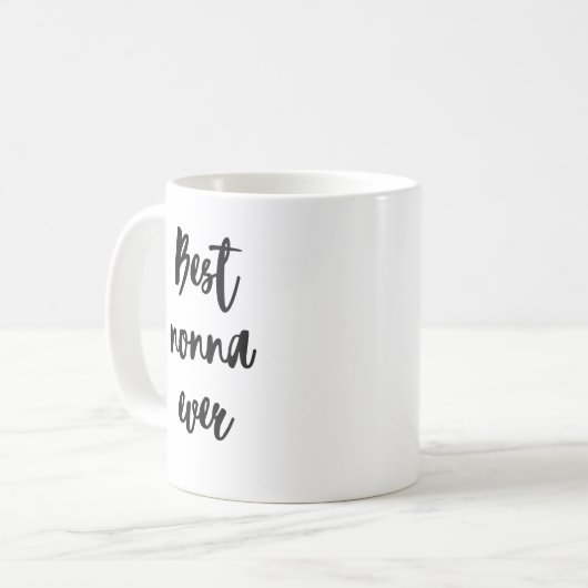 Einfache Minimalistische Kalligraphie Kaffeetasse (Vorderseite Links)