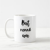 Einfache Minimalistische Kalligraphie Kaffeetasse (Links)