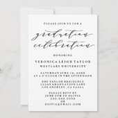 EINFACHE MINIMALISTISCHE KALLIGRAPHISCHE EINLADUNG (Rückseite)