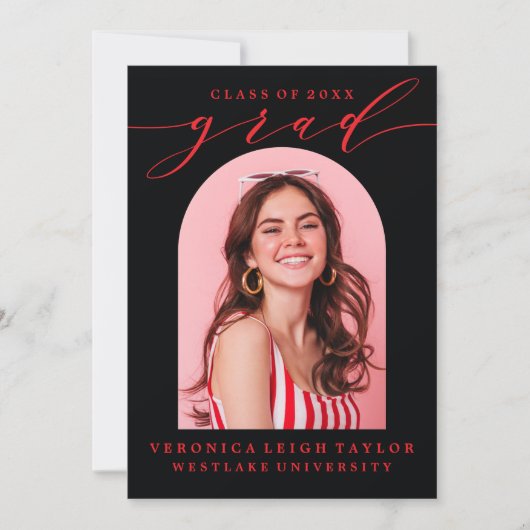 EINFACHE MINIMALISTISCHE KALLIGRAPHISCHE EINLADUNG (Vorderseite)