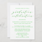 EINFACHE MINIMALISTISCHE KALLIGRAPHISCHE EINLADUNG (Rückseite)