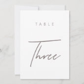 Einfache Minimalistische kalligraphische Hochzeits (Rückseite)