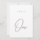 Einfache Minimalistische kalligraphische Hochzeits (Rückseite)