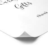 Einfache Minimalistische Karten und Geschenke Unte Poster (Ecke)