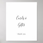Einfache Minimalistische Karten und Geschenke Unte Poster (Vorne)