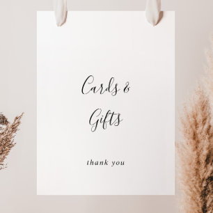 Einfache Minimalistische Karten und Geschenke Unte Poster
