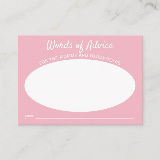 Einfache Minimalistische Kinderdusche - Ratschläge Begleitkarte (Vorderseite)