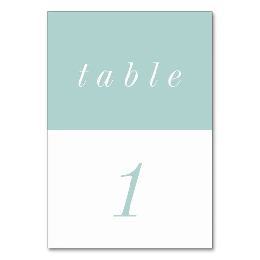 Einfache Minimalistische KIry Pastel Wedding Tischnummer (Rückseite)