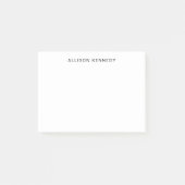 Einfache Minimalistische Klassik Schwarz Grau Post-it Klebezettel (Vorderseite)