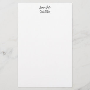 Einfache minimalistische klassische Kalligrafie Na Briefpapier