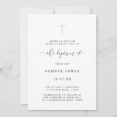 Einfache Minimalistische klassische Wasserfarbe Gr Einladung (Vorderseite)