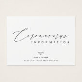 Einfache Minimalistische Koronavirus-Informationen (Vorderseite)