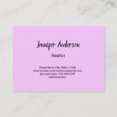 einfache minimalistische, kundenspezifische Logo,  Visitenkarte (Rückseite)