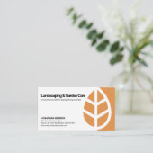 Einfache Minimalistische Laubbäume Landschaftsbewe Visitenkarte (Stehend Vorderseite)
