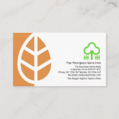 Einfache Minimalistische Laubbäume Landschaftsbewe Visitenkarte (Rückseite)