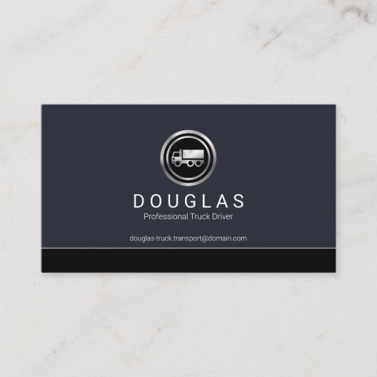 Einfache Minimalistische Leinenfahrer Visitenkarte (Vorderseite)