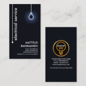 Einfache Minimalistische Leuchtbrille Visitenkarte (Vorne/Hinten)