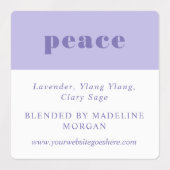 Einfache, Minimalistische, Lila Rosatöle Etiketten (Design 1)