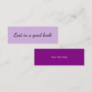 Einfache Minimalistische Lila Violette Karte Lesez