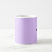 Einfache Minimalistische Lilac-Bezeichnung Kaffeetasse (Mittel)