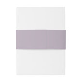 Einfache Minimalistische Lilac Lila Wedding Bly Ba Einladungsbanderole (Rückseitenbeispiel)