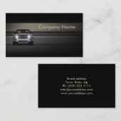 Einfache Minimalistische Line Car Business Card Visitenkarte (Vorne/Hinten)