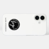 Einfache Minimalistische Logo-Bezeichnung Case-Mate iPhone Hülle (Rückseite (Horizontal))