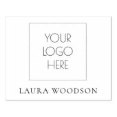 Einfache Minimalistische Logo-Bezeichnung Gummistempel (Prägung)