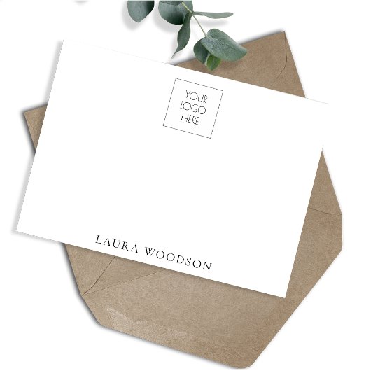 Einfache Minimalistische Logo-Bezeichnung Mitteilungskarte