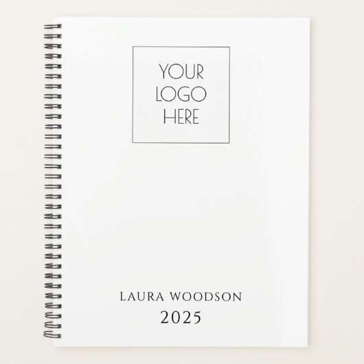 Einfache Minimalistische Logo-Bezeichnung Planer (Vorderseite)