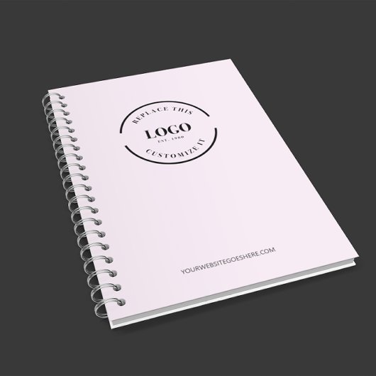 Einfache, Minimalistische Logo-Markenbezeichnung i Notizblock