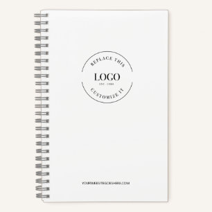 Einfache Minimalistische Logo-Markenzeitschrift Notizblock