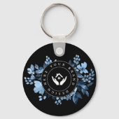 Einfache Minimalistische Logo-Schlüsselanhänger Schlüsselanhänger (Vorderseite)