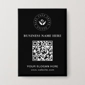 Einfache Minimalistische Logo- und Textwerbung Button (Vorderseite)