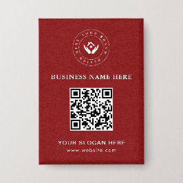 Einfache Minimalistische Logo- und Textwerbung Button