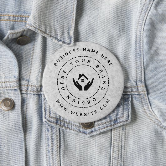 Einfache Minimalistische Logo- und Textwerbung Button (Beispiel)