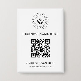 Einfache Minimalistische Logo- und Textwerbung Button