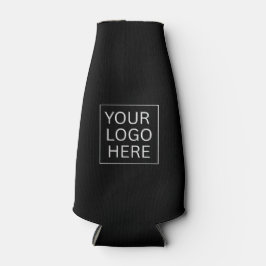 Einfache Minimalistische Logo- und Textwerbung Flaschenkühler