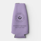 Einfache Minimalistische Logo- und Textwerbung Flaschenkühler (Vorderseite)