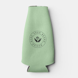 Einfache Minimalistische Logo- und Textwerbung Flaschenkühler