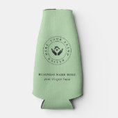 Einfache Minimalistische Logo- und Textwerbung Flaschenkühler (Vorderseite)