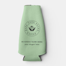 Einfache Minimalistische Logo- und Textwerbung Flaschenkühler