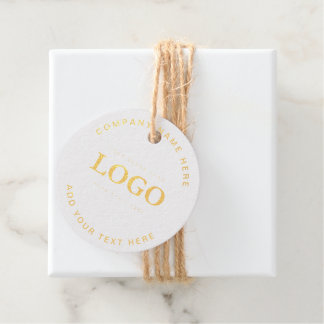 Einfache Minimalistische Logo- und Textwerbung Geschenkanhänger