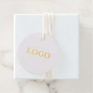 Einfache Minimalistische Logo- und Textwerbung Geschenkanhänger