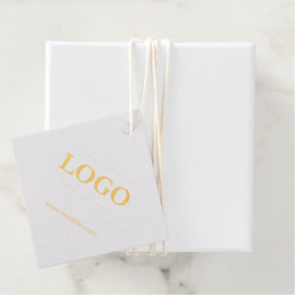 Einfache Minimalistische Logo- und Textwerbung Geschenkanhänger