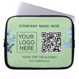Einfache Minimalistische Logo- und Textwerbung Laptopschutzhülle